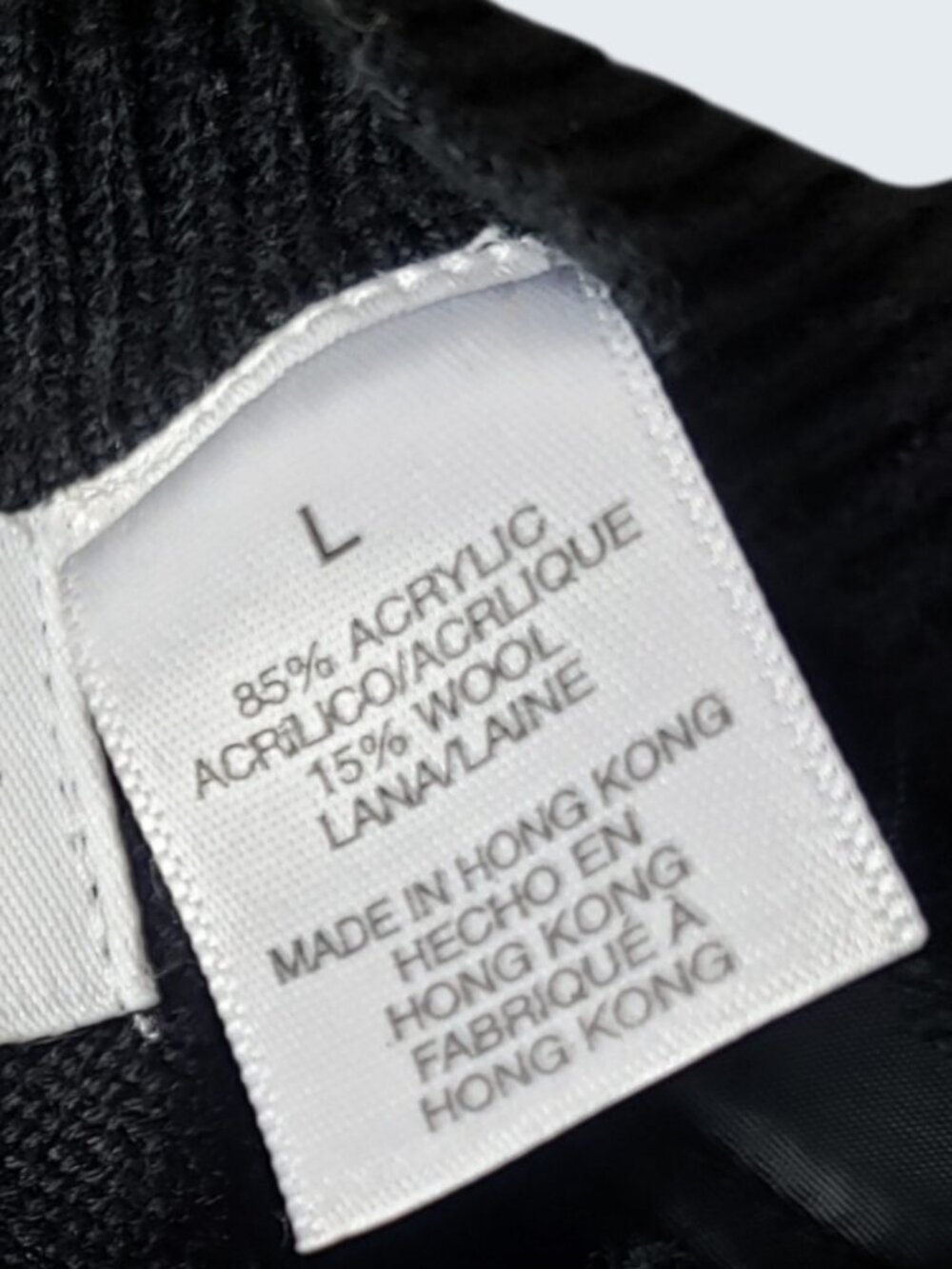 Alfred Dunner Embelished Mock Neck Knit Top W/Sparkle Details Black Large - Picture 9 of 12